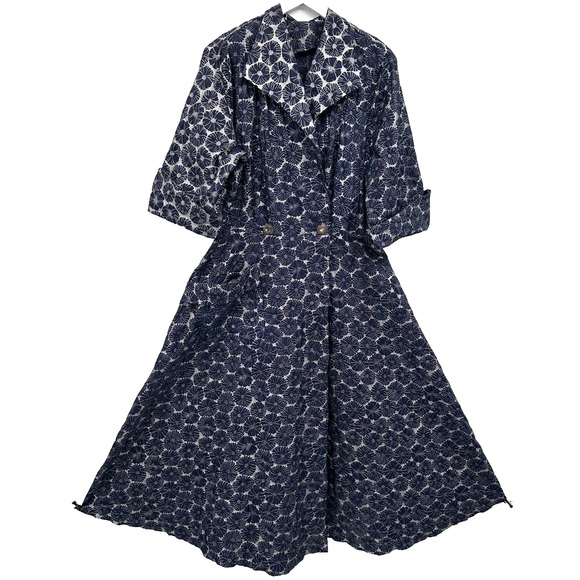 Vintage Handmade Duster Jacket Dress Size S M Swing Dark Romantic‎ Witchy Grunge - Picture 13 of 14